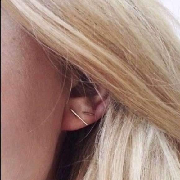 WILA Jewelry - Minimalist Gold Simple Bar Earrings